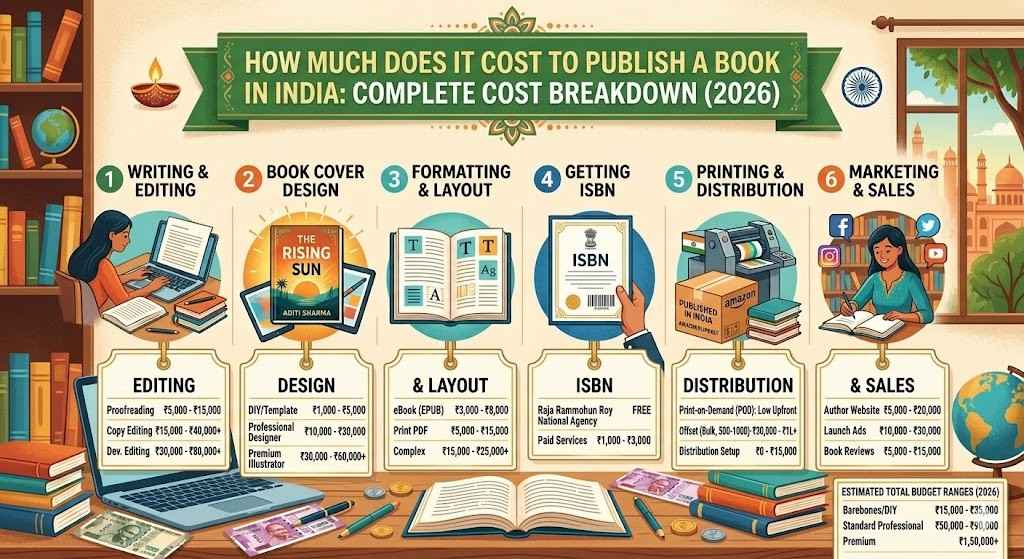 How Much Does It Cost to Publish a Book in India? Complete Cost Breakdown (2026)